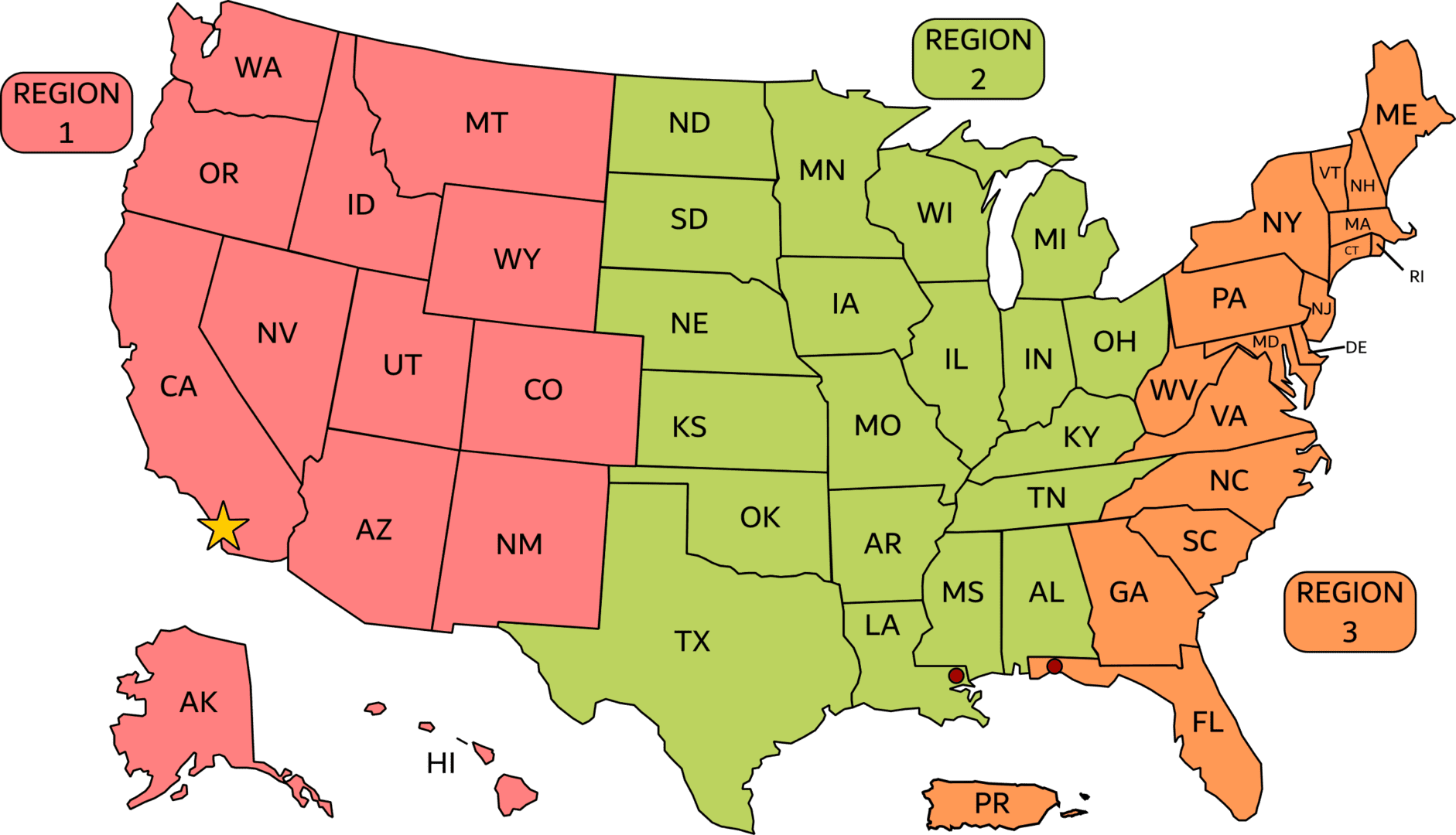 CCCA Region Map 3